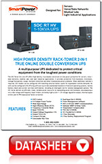 Datasheet for SDC RT HV UPS - 1-10KVA