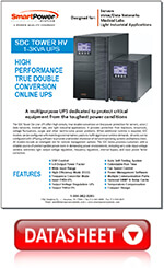 SDC Tower HV 1-3KVA Datasheet